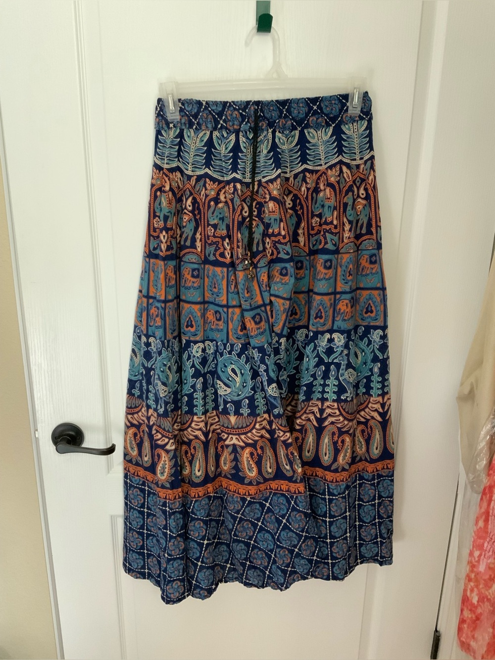 Boho Hippy Festival Drawstring Bell Pants